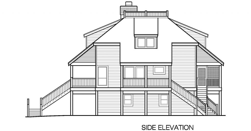 001 - Lookout Std - 6 - Side Elevation