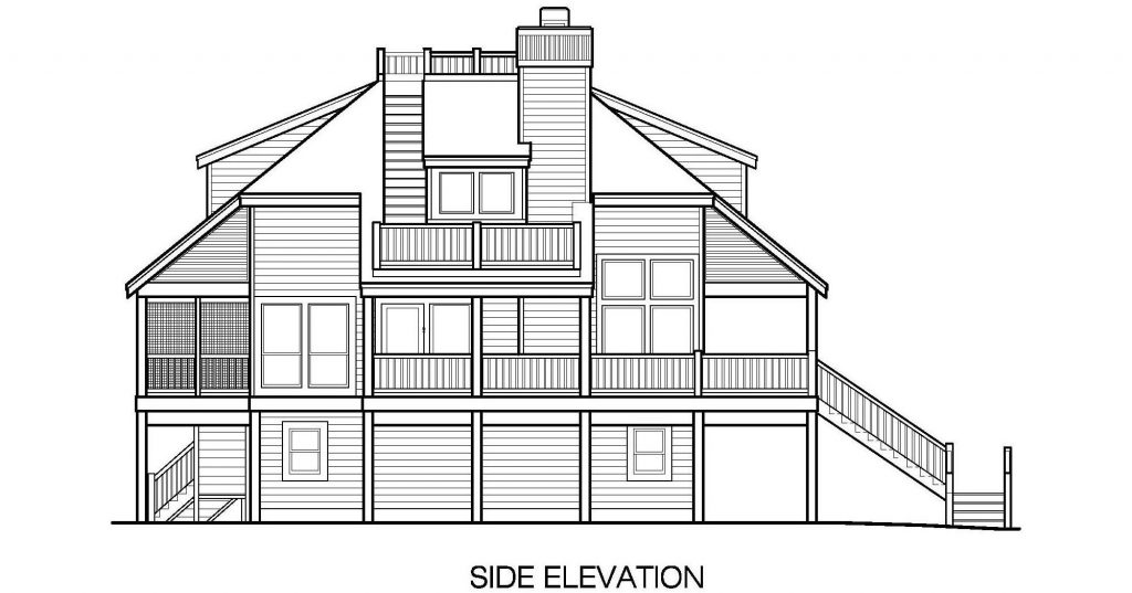 001 - Lookout Std - 8 - Side Elevation