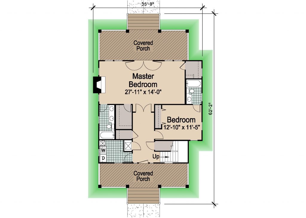 001 - Porches-Crlspace-3Bdrm - 1 - First Floor