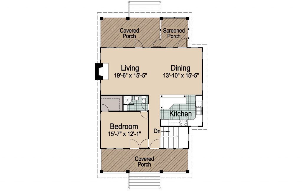 001 - Porches-Crlspace-3Bdrm - 2 - Second Floor