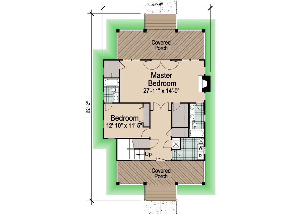 001 - Porches-Crlspace-3Bdrm - REV - 1 - First Floor