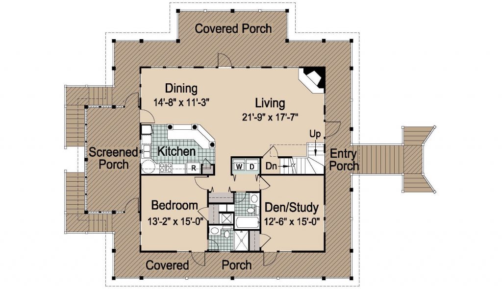 002 - Island-2058-Pile-Frt-Ent - 2 - First Floor