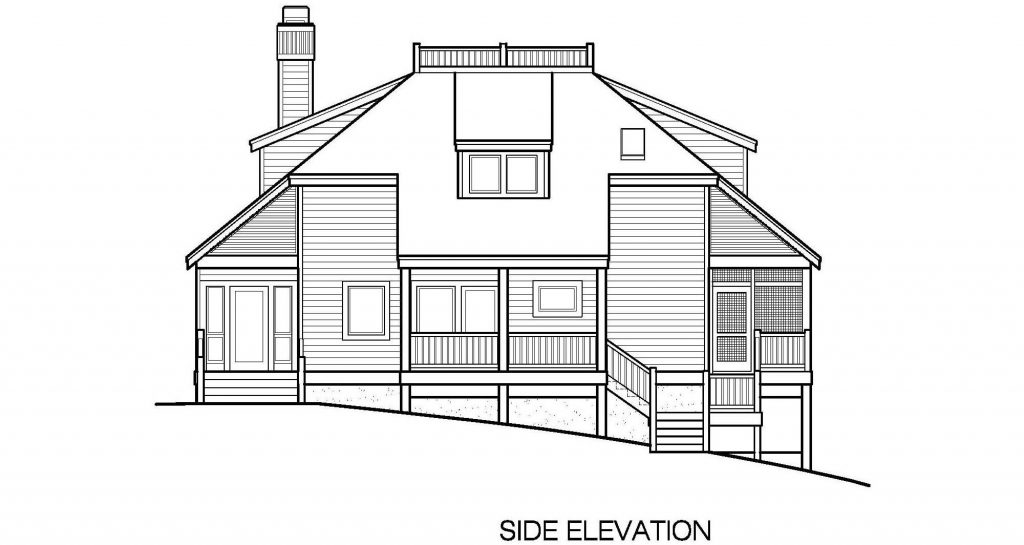 002 - Lookout-Basement-Garage - 6 - Side Elevation